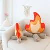 ZU 30/45cm Creative Plush Pillow Bonfire Stuffed Toy Funny Home Decor Campfire Cushion Emulational Fire Soft Doll 5