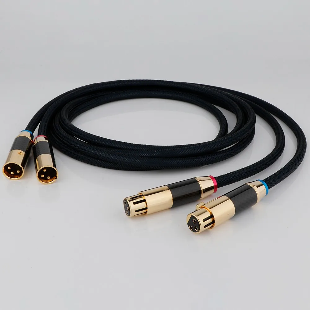 

High Quality Hifi XLR male to female interconnect cable HiFi XLR balance cable for amplifier CD player Microphone Cable Mic Wire