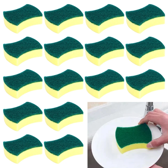 Esponjas Para Lavar Los Platos  Brush Cleaning Dishes Kitchen - 20pcs  Scrub Kitchen - Aliexpress