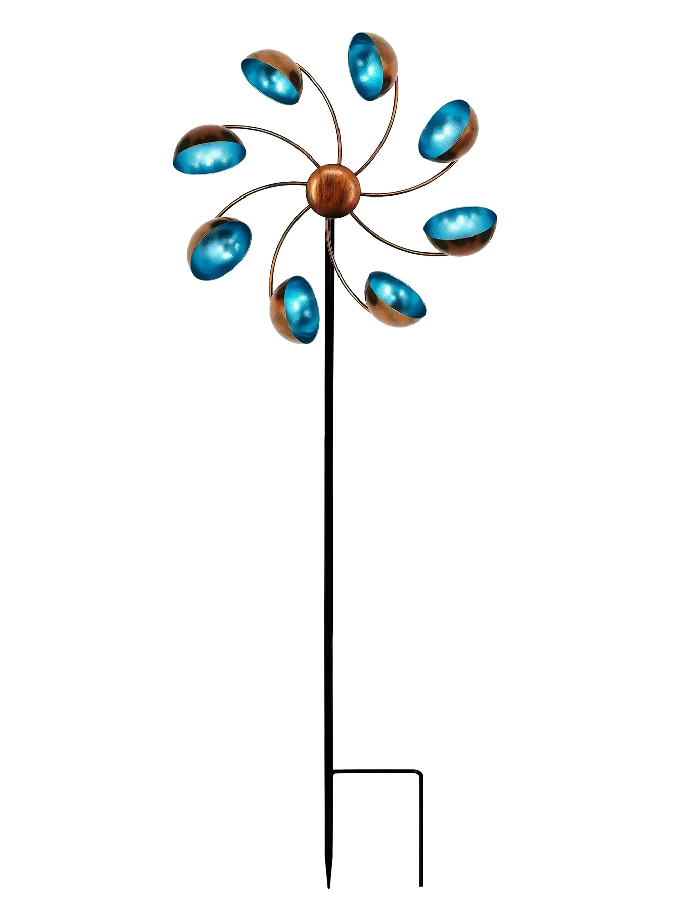 Metal Wind Rotator for Garden Outdoor Flower Shaped Windmill Courtyard Art Decoration Rotating Windmill Wind Gyro Iron Art garden art decor windmill toys garden windmill wind spinner