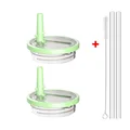 Green-2pcs x straw