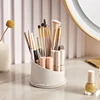 360° Rotating Makeup Brush Holder With Lid Desktop Makeup Organizer Cosmetic Storage Box Lipstick Eyebrow Storage Container Box 5