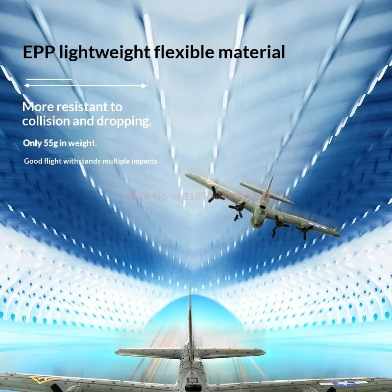 페이슝 FX817 B17 플라잉 포트리스 RC 군용 폭격기 무선 조종 폼 고정익 글라이더 항공기 장난감 어린이 야외용