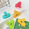 Pack Multicolor Cute Face Acrylic Binder Clip Planner Clips Paper Clamp Office Decorative Supplies School Stationery 6