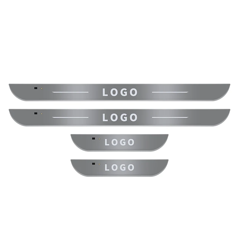자동차 문짝 조명 씰 라이트 로고 프로젝터 램프, USB 전원 이동 LED 웰컴 페달, 자동차 스커프 플레이트 페달 라이트, 맞춤형
