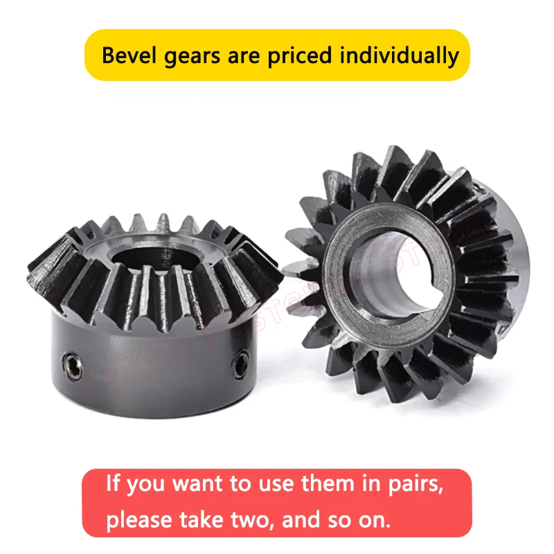 1pcs 1:1 Bevel Gear 1M/1.5M/2M 15 16 20 25 30 Teeth 90 Degrees Meshing Angle Steel Gears Finish Bore 5 6 8 10 12 14 15 16-30mm