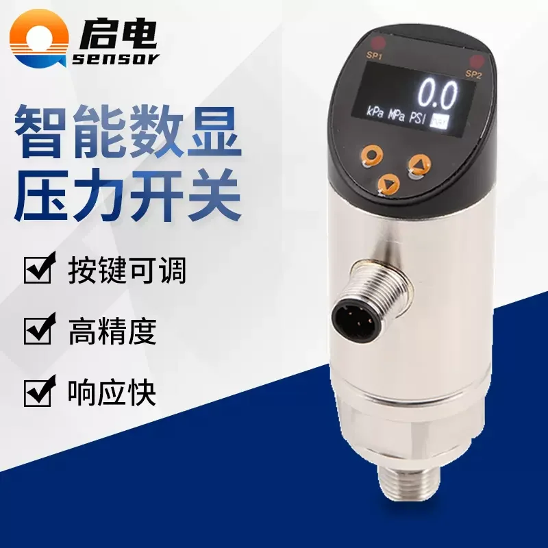 

Digital Display Stainless Steel Water Pump Electric Contact Intelligent Pressure Control Switch NPN PNP 4-20mA Output