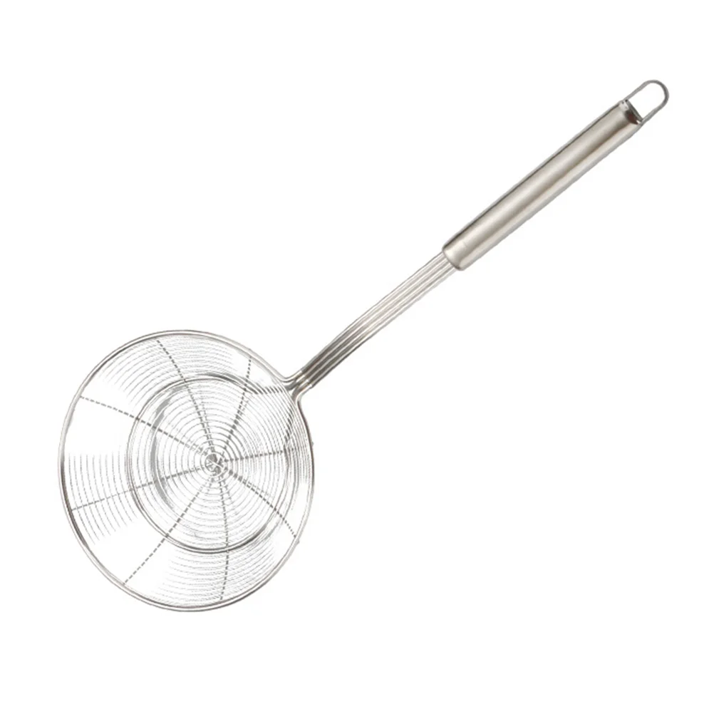 

1PC Stainless Steel Frying Oil Strainer Spoon Mesh Food Colander Noodles Strainer Kitchen Tool for Home Restaurant Potato Chips