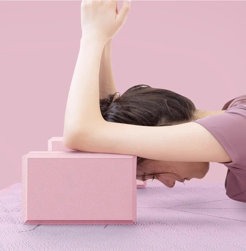 Description Picture 2 of item1pc Shaping High Density Eva Yoga Block Stretch Children Pilates Foam Block Balance Exercise Ballet Bodybuilding Dance Gym Alo