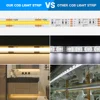 12V 24V COB LED Strip Light 320 480 528 LEDs Flex Tape High Density Linear Lighting Warm Natural White 8mm PCB 0.5m 1m 2m 5m 10m 6