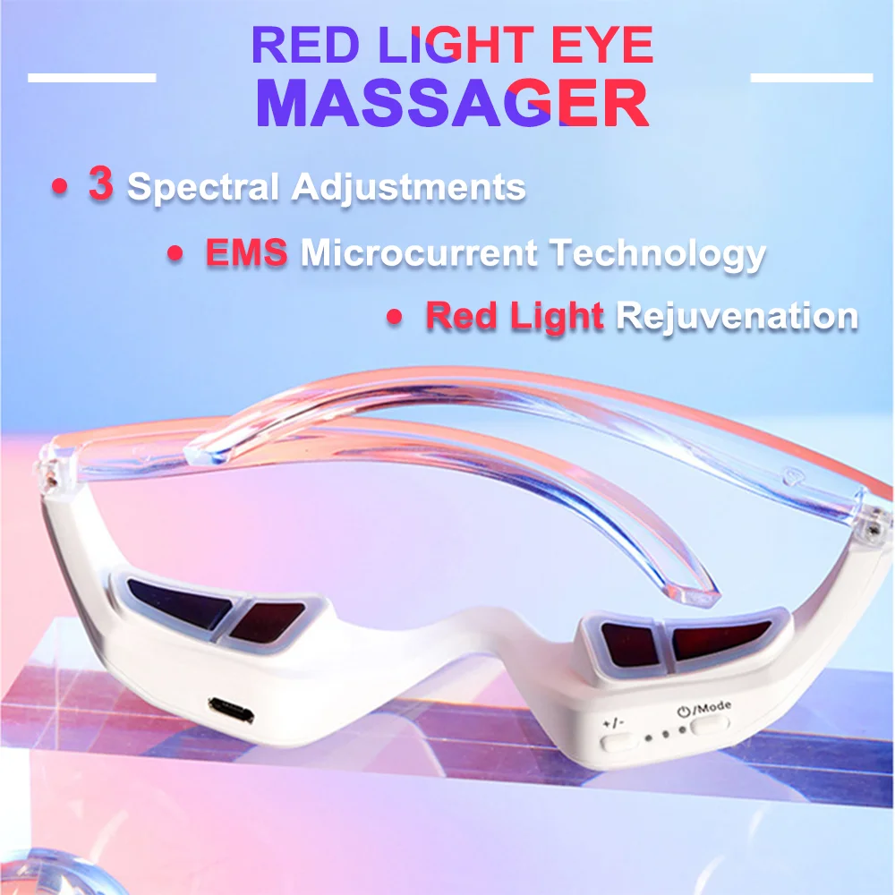 EMS Undereye Redlight Eye Massage Instrument Beauty Device Dark Circles Anti-eye Wrinkles Essence Introducer Eye Beauty Device eye massager