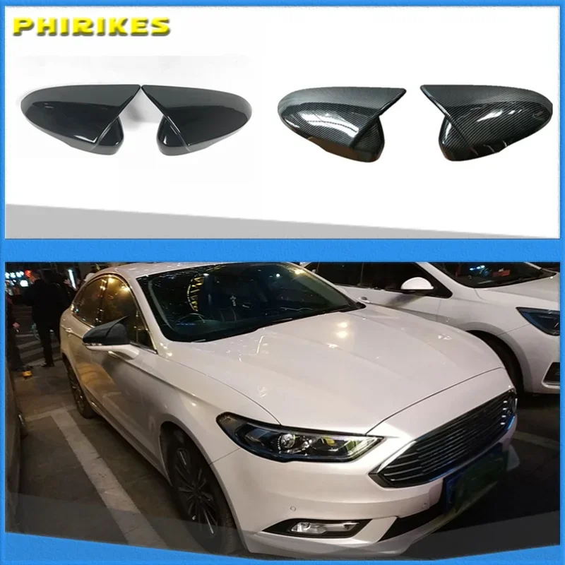 

Rearview Mirror Cover Side Wing Rear View Mirror Case Covers Trim For Ford Mondeo 2013-2019 Rearview Mirror Cover
