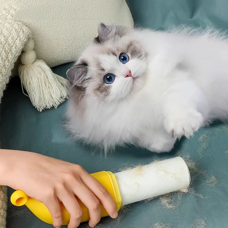 

Multipurpose Pet Hair Remover, Lint Rollers, Cat Hair Cleaning Brushes, Carpet, Sofa, Clothes, Sticker Roller, Dual Use