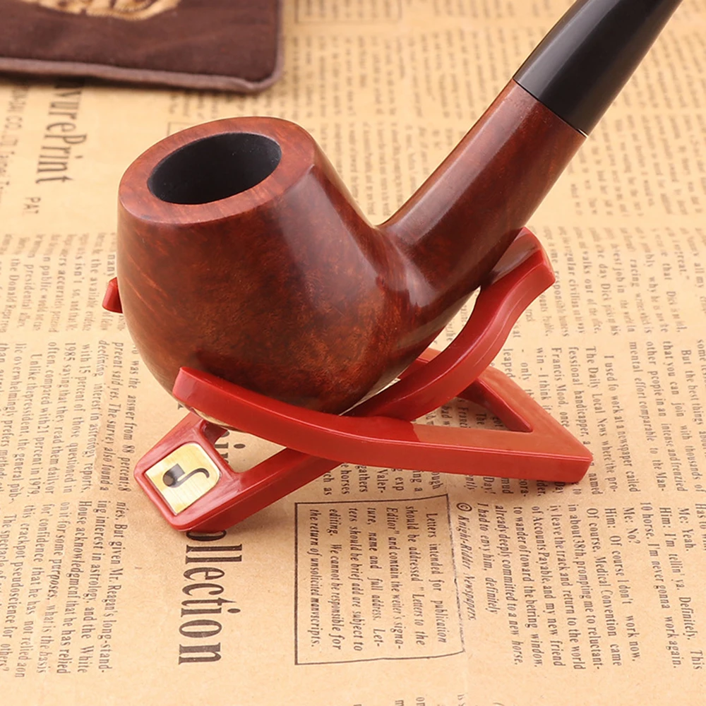 1Pcs Plastic Smoking Pipe Holder Rack Portable Foldable Tobacco Pipe Display Stand Smoking Accessories Tool 2