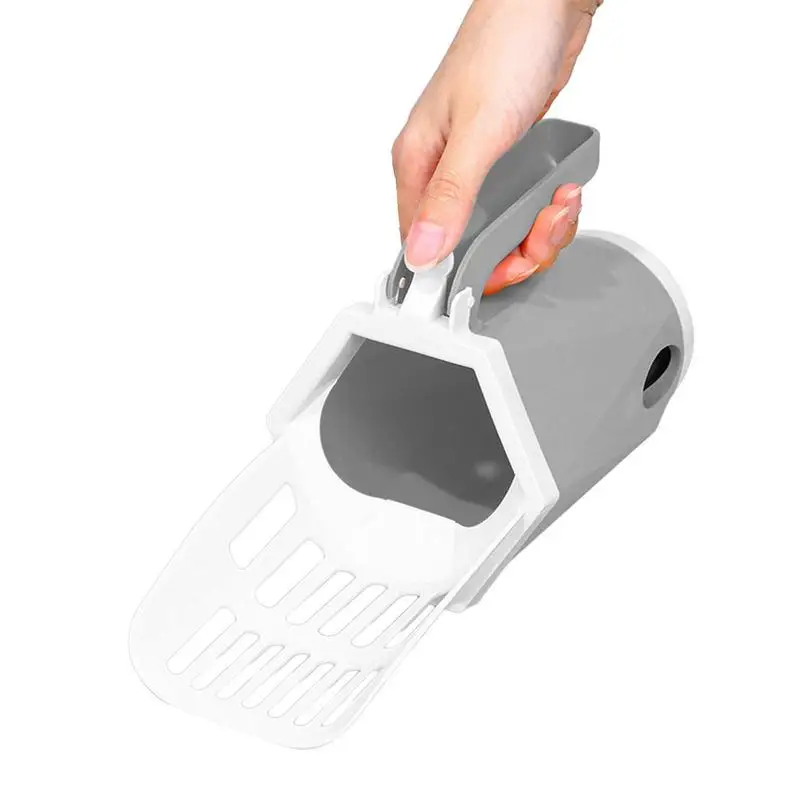 Cat Litter Shovel Portable Self cleaning Cat Litter Box Scoop With