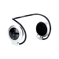 Wireless Sport Bluetooth Headphones with Stereo Sound & Micro SD Slot (Silver)