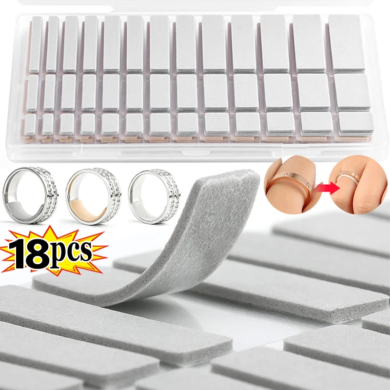 For Any Rings Size Adjust Stickers Silicone Transparent Big Size Ring Invisible Fixed Tightener Reducer Resizing Jewelry Tools