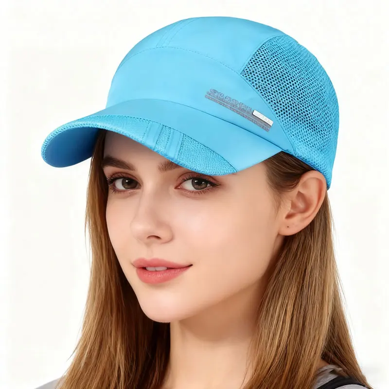 Breathable mesh summer hat quick-dry outdoor sports sunshade and sunscreen baseball cap