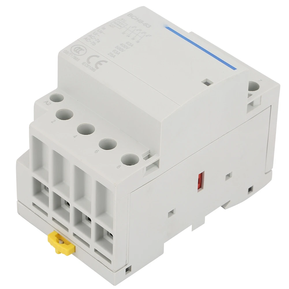 4P 63A 24V AC 접촉기 가정용 AC 접촉기 가정용 전기 기술자 전자 산업을 위한 보안 전기 스파크