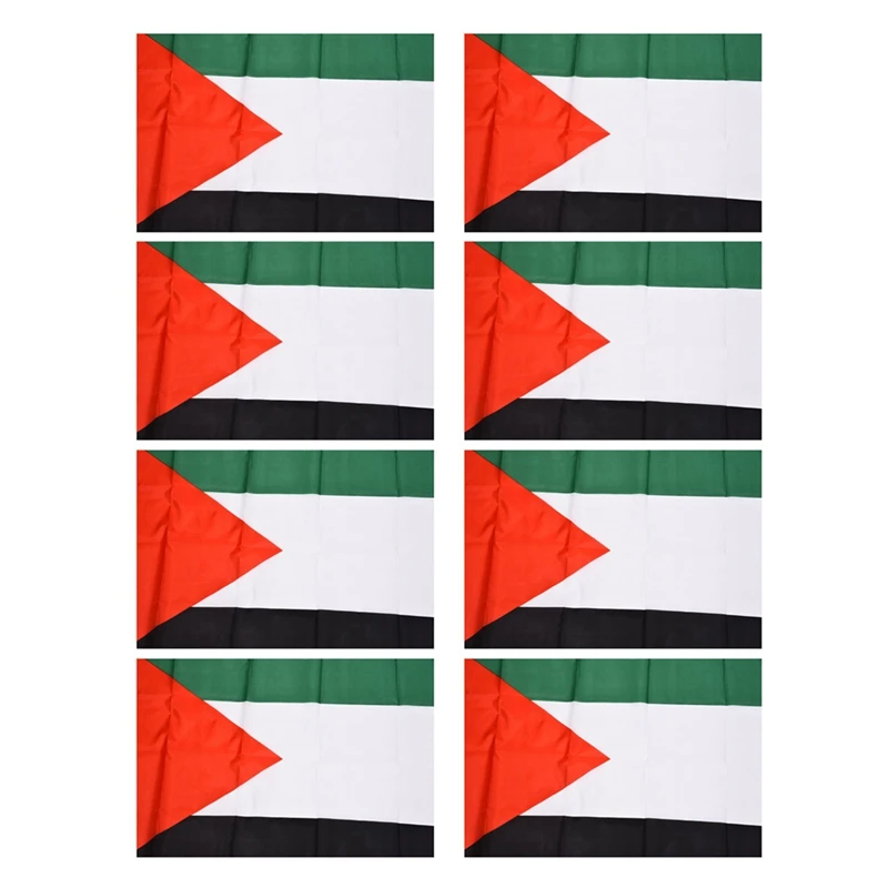 

8X Palestine National Flag 5Ft X 3Ft