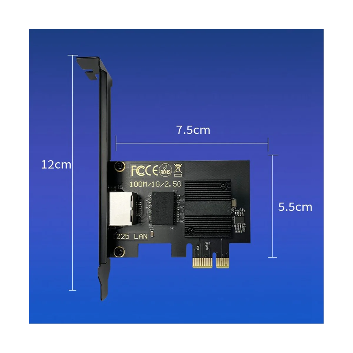 

PG-1225-V Gigabit Ethernet PCI-E сетевая карта 10/100 Мбит/с 1 Гбит/с/2500 Гбит/с RJ45 LAN PCIe адаптер для ПК