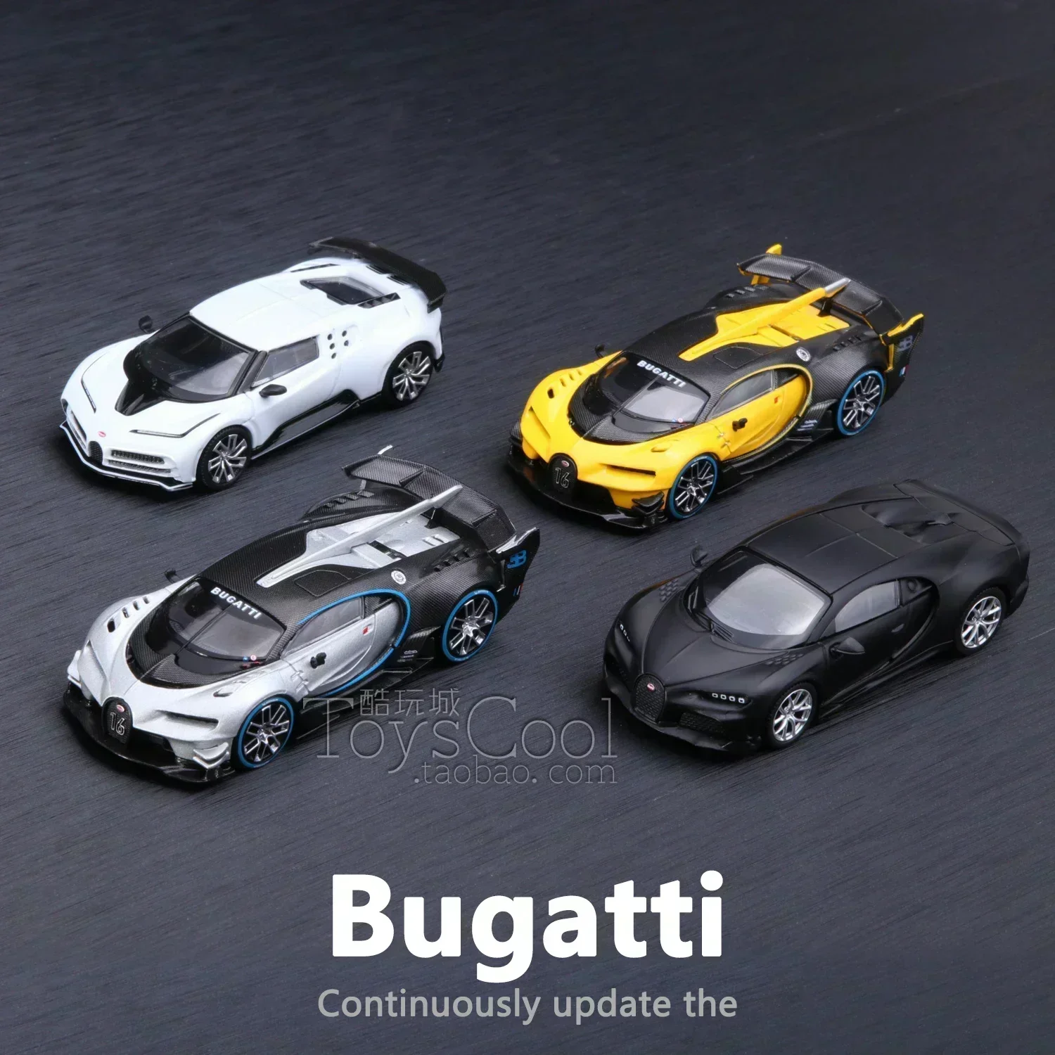 レジン製 1/64 ブガッティ・ヴェイロン 1/64 Bugatti Veyron ceramic L'Or Blanc glow in dark by LJM