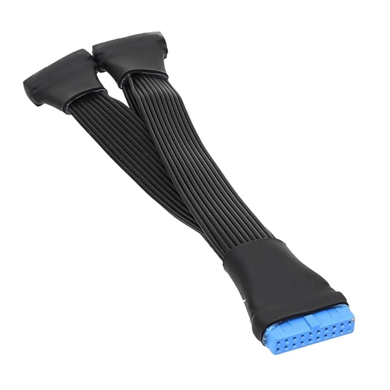 F3MA USB3.0 연장 케이블 컴퓨터 메인 보드 19Pin/20Pin 남성-여성 1-2 분배기 커넥터