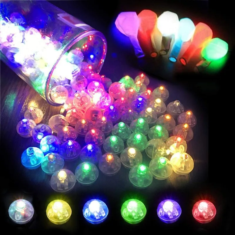 

LED Balloon Light Glow Flash Ball Lamp Colorful Mini Ultralight Lantern Round Bullet Balloon Lamp Christmas Halloween Decoration