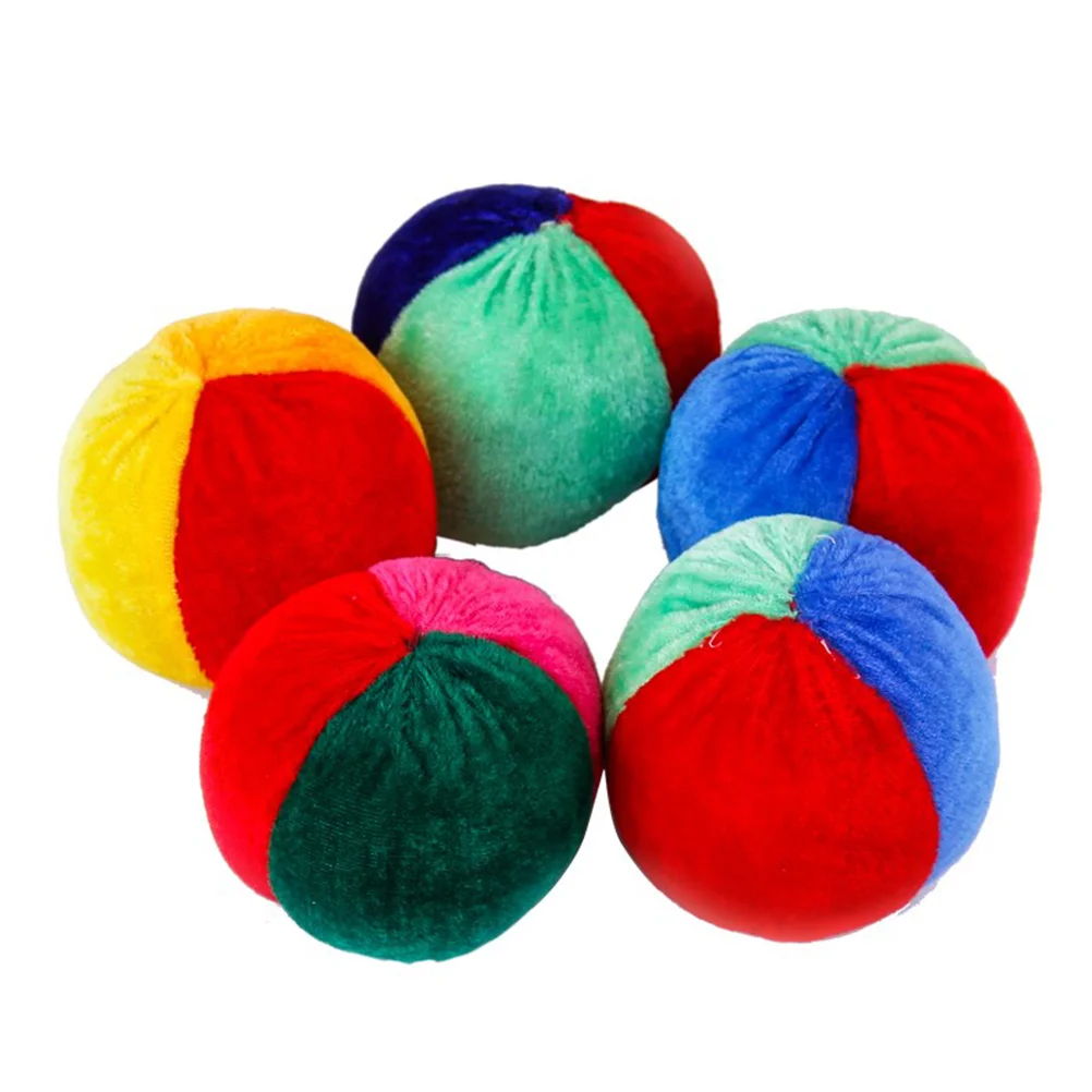 20 Pcs Juggling Balls Kids Beanbags Colorful Sandbag Toys Fabrics Bag Punching Bag Fitness Building Toy Ball Games Play