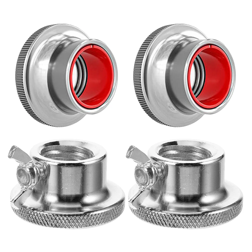 

4 Pcs Barbell Anti-slip Nut Dumbbell Self-locking Security Screw Cap Universal Cast Iron
