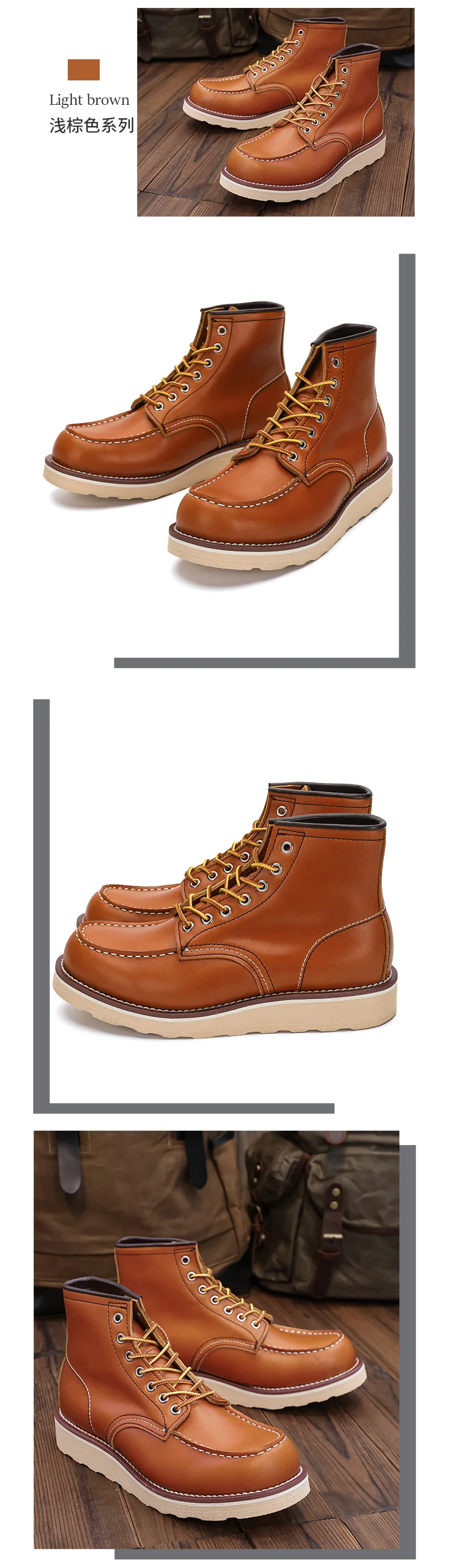 Leder Wanderschuhe Männer Wasserdichte Jagdstiefel Taktische Wüste Schneestiefel Knöchel Trekking Frauen zu Fuß Lässige Turnschuhe Unisex – Detail 10
