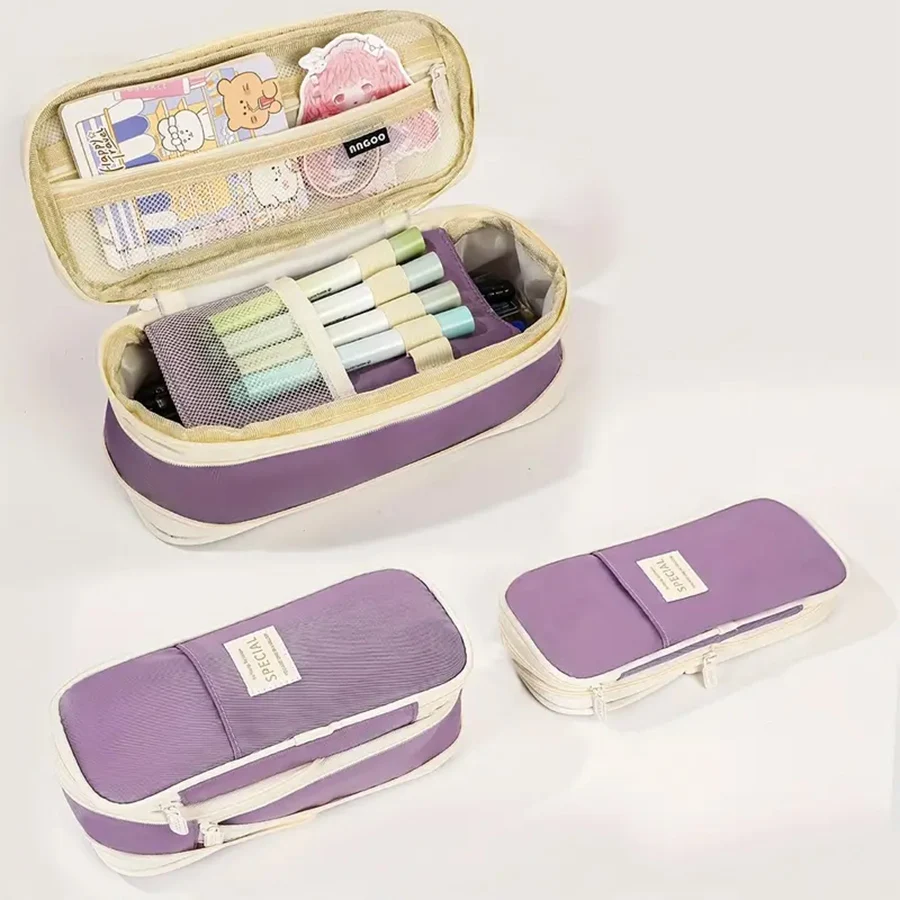 Retractable Pencil Case Large Capacity Multifunctional Stationery Box pencil cases stationery box