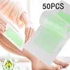 Professional Hair Removal Wax Strips 10/50 Sheets 18x9cm Double Sided Depilation Paper for Bikini Leg Body Face