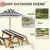 Wooden Picnic Table and Bench Set for Kids, Umbrella Included, Suitable for Ages 3-8, Outdoor/Indoor Use 5