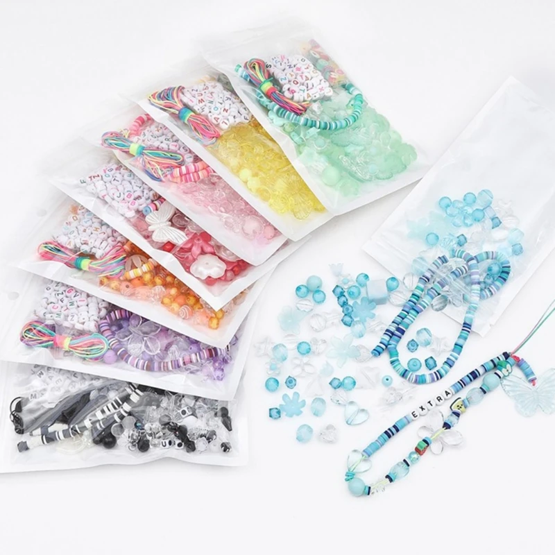 Acrylic Beads Assortment For Jewelry Making - 320 Pcs Heart, Star & Flower Beads With DIY Accessories For Bracelets, Necklaces & Phone Charms - View #9