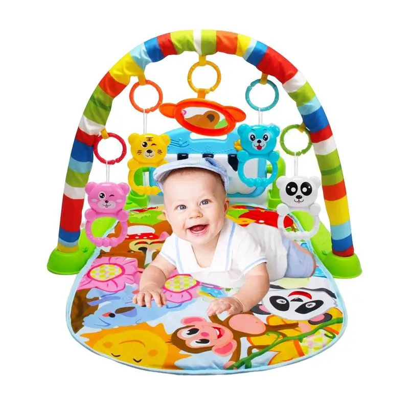 

Baby Play Gym 5 In 1 Play Mats For Baby Non-Slip Playmat Baby Mat With Colorful Toys And Music For 0-36 Months Infant Early
