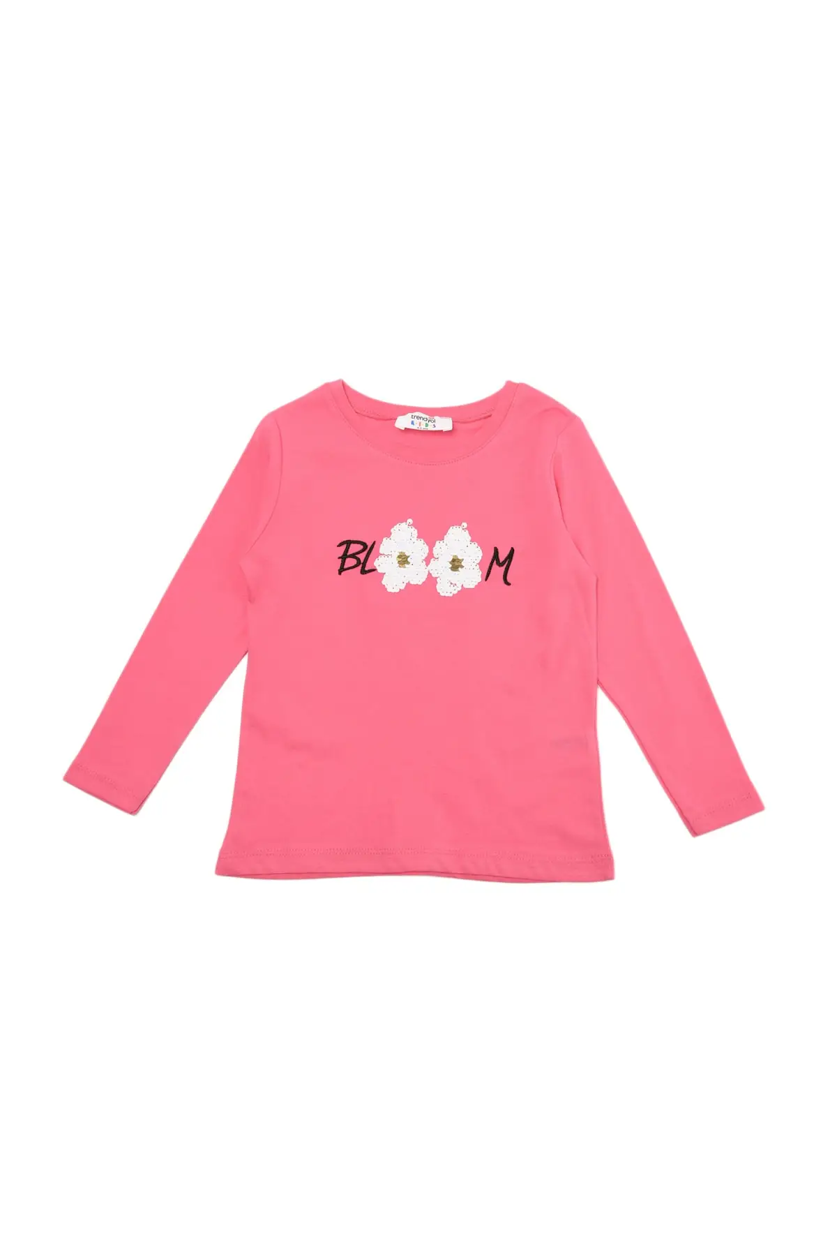 Трикотажная футболка с вышивкой и блестками для мальчиков девочек tkdow22ts0139 |