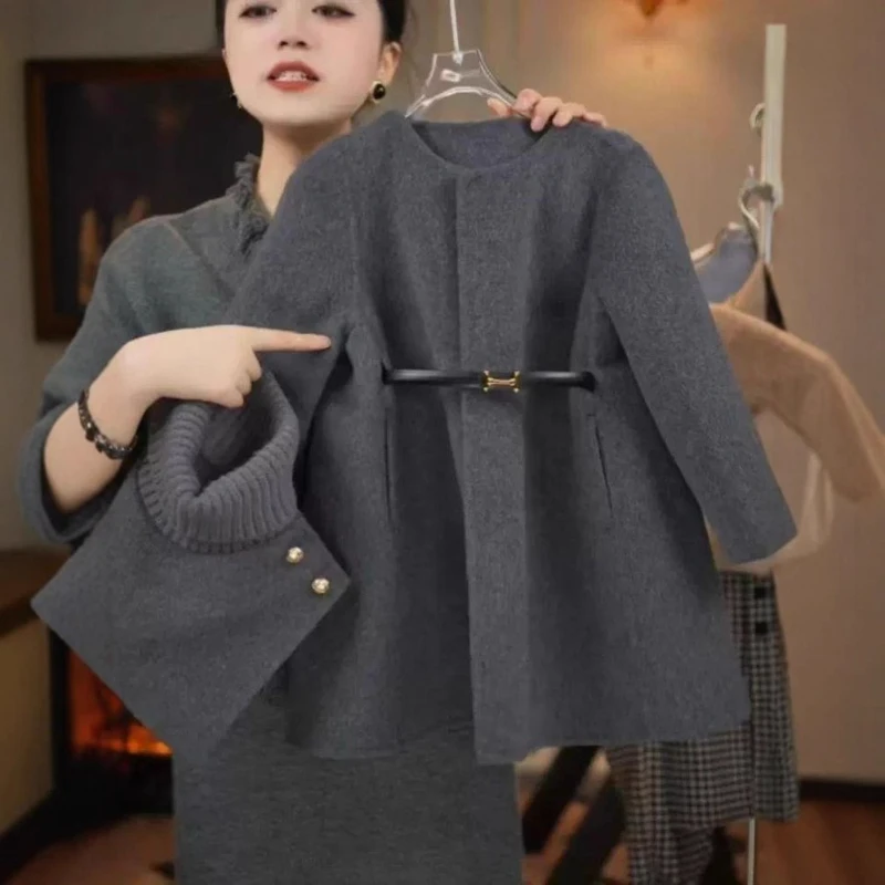 الفتيات معطف الصوف ملابس الأطفال معطف عصري الاتجاه فتاة معطف الشتاء الملابس الشتوية لفتاة جواكت شتوية Ropa De Niña