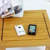 Miniature Model Toys Mini Mobile Phone Ipad Laptop Notebook Macbook for Barbie Dolls Bjd Ob11 1/6 1/8 Dollhouse Diy Accessories 5