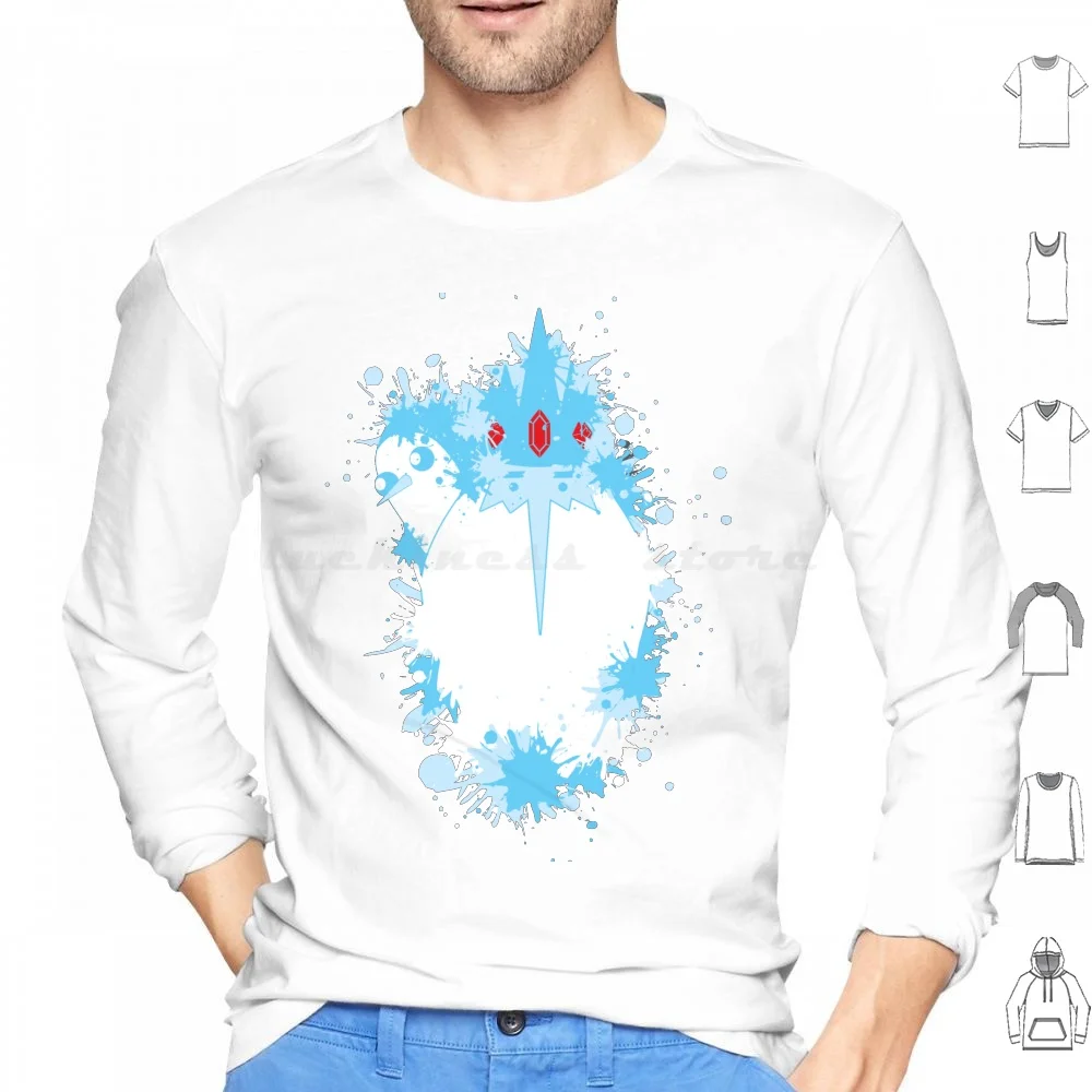 Хлопковая толстовка с капюшоном «Ледяной король и Пингвин», с длинным рукавом