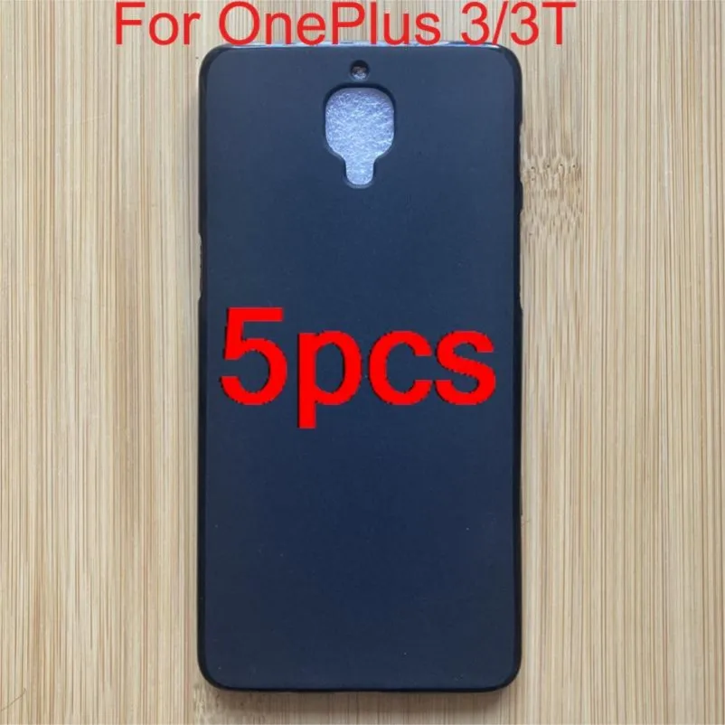 5 шт. черный противоударный мягкий чехол из ТПУ для oneplus 3 a3000 a0003 oneplus 3t a3010, силиконовый чехол-бампер