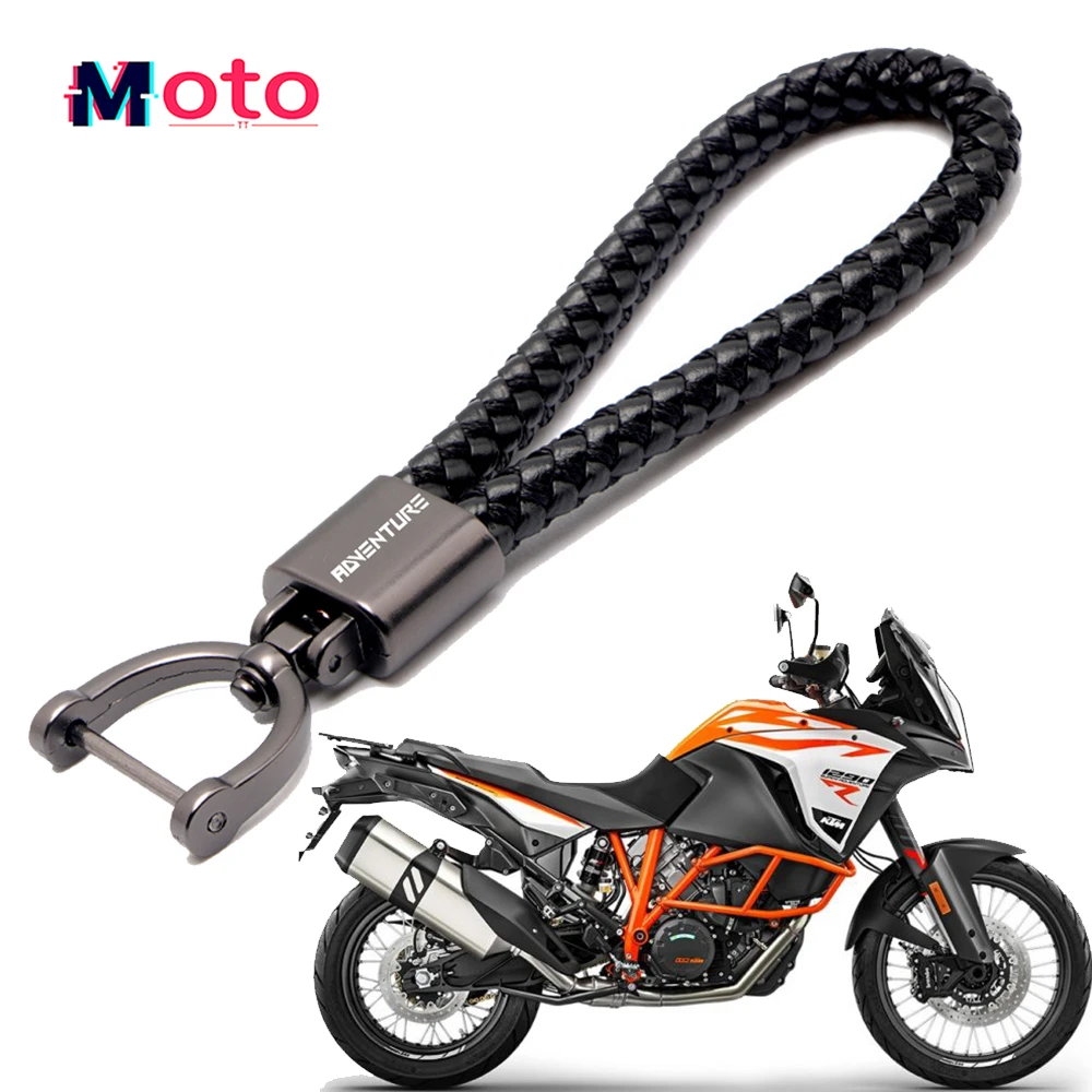 

For KTM 790 990 1050 1090 1190 1290 Accessories Custom LOGO Motorcycle Braided Rope Keyring Metal Keychain