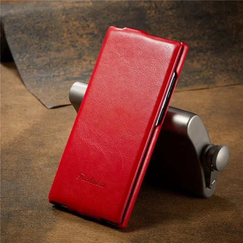 Premium Vertical Flip Leather Case - Anti-Knock Full Protection Cover