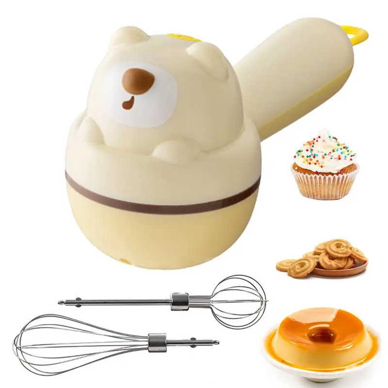 

Ручной миксер, Электрический Ручной беспроводной Миксер для торта с приспособлениями, 3-скоростной Миксер для выпечки, для взбивания, смешивания, пудинга, печенья