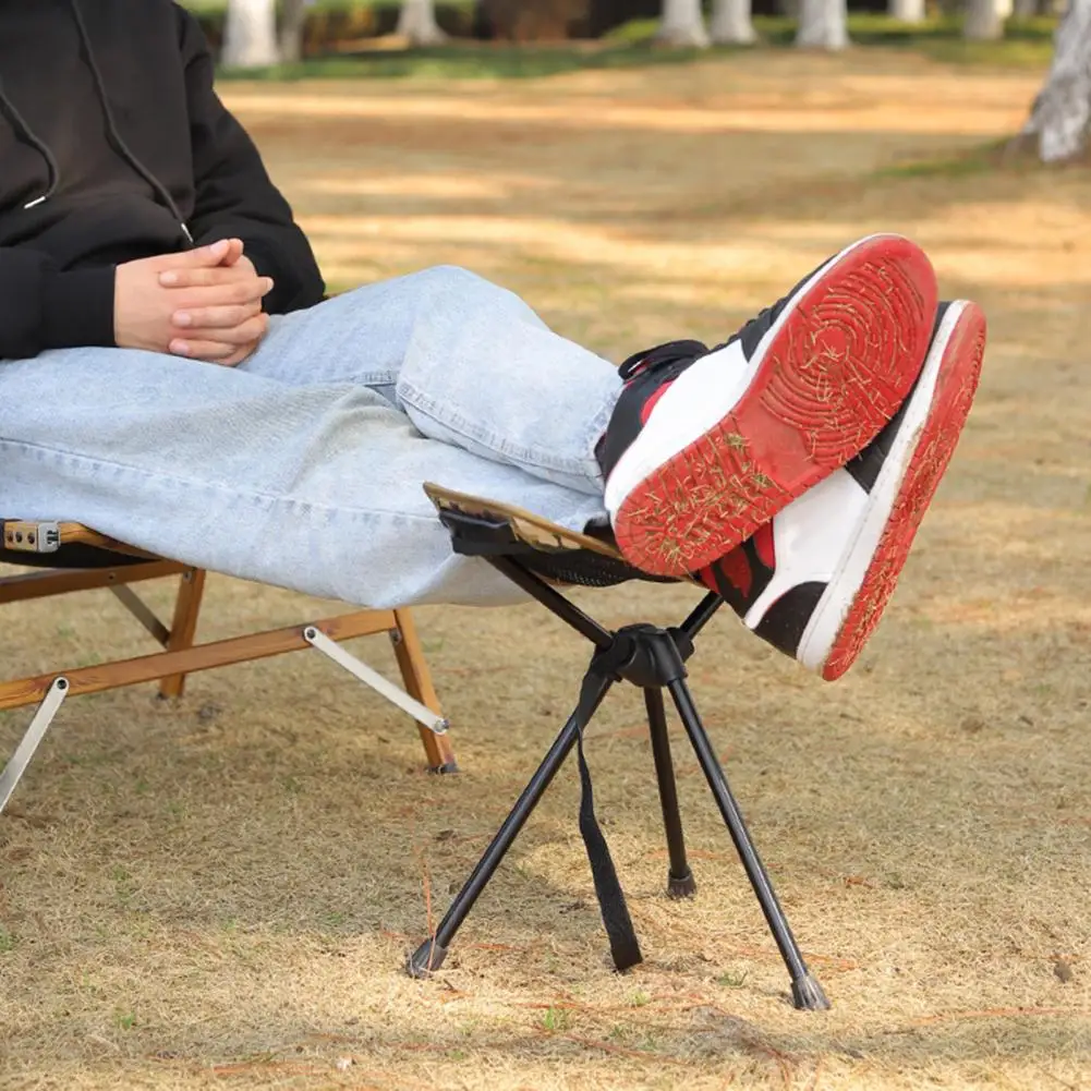 Convenient Camping Footstool Comfortable Compact Practical Chair Foot Rest Lightweight Chair Foot Rest for BBQ
