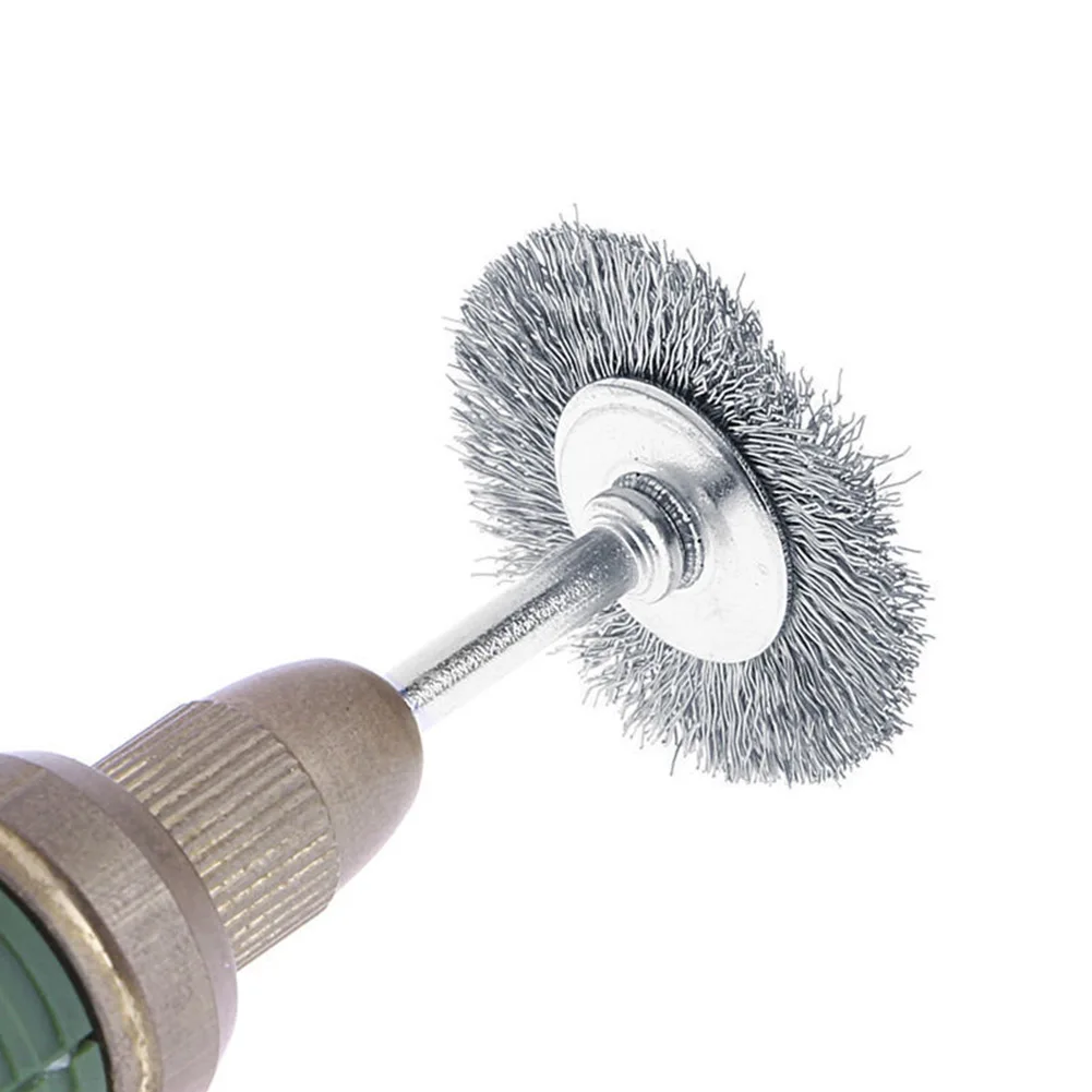 Description Picture 5 of item9Pcs/Set Stainless Steel Wire Brush Wire Wheel Rotary Tool Rust Removal Electric Drill Grinding Mill Polish Wheel Derusting Tool