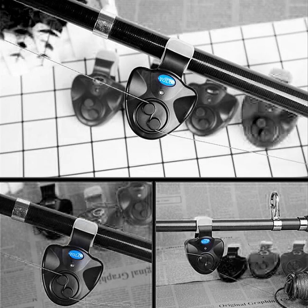 Electronic Fishing Bite Alarm with Sound LED Lights Indicator Fish Bite Alarms 2pcs / 4pcs Fishing Equipment