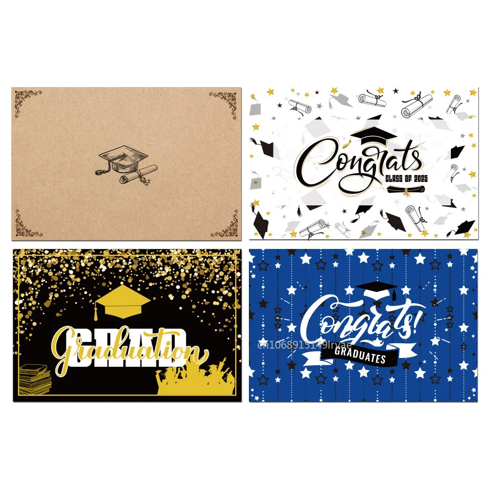 16/8pcs Graduation Advice wish Cards 2025 Graduation Party Decorations for the Graduate College High School Favors Table Games