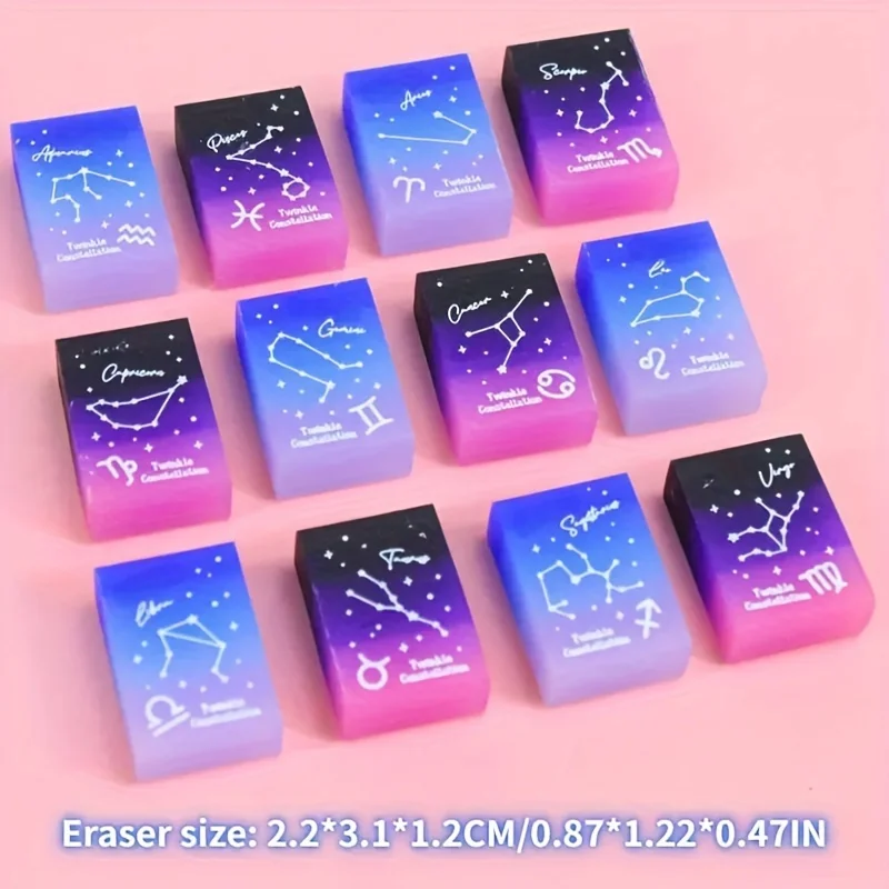Constellation Erasers - Zodiac Signs Rainbow Jelly Correction Erasers