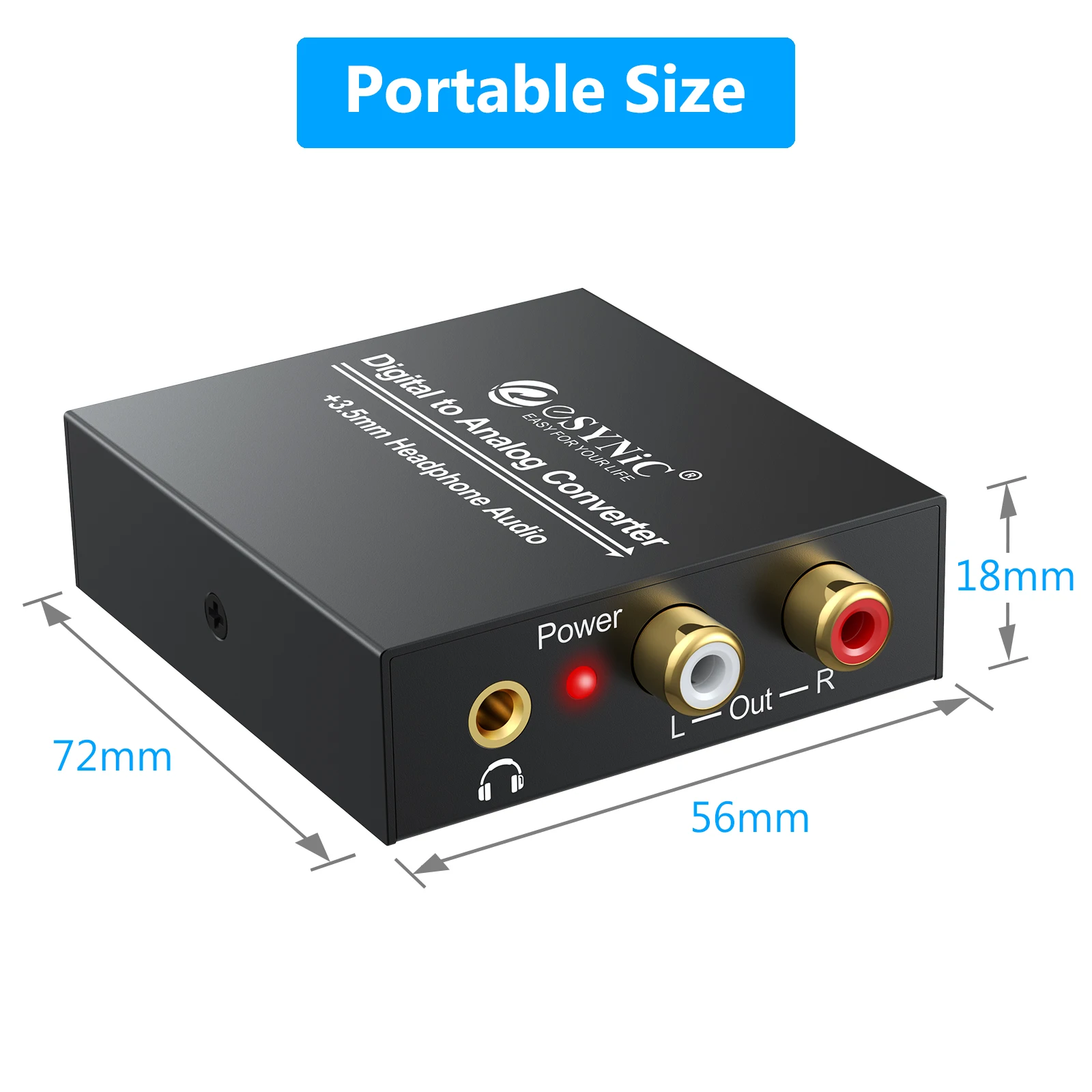 Audio Converter Adapter Audio Adapter Audio Converter 192kHz DAC Converter